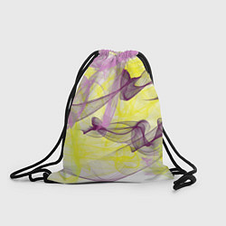Рюкзак-мешок Абстракция Желтый и розовый Дополнение Коллекция G, цвет: 3D-принт