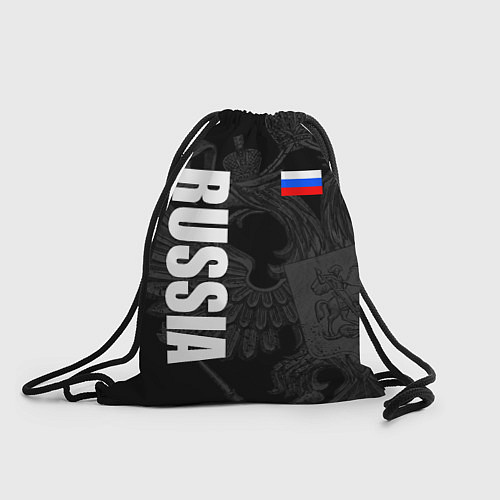 Мешок для обуви RUSSIA - BLACK EDITION / 3D-принт – фото 1