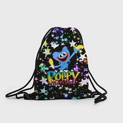 Рюкзак-мешок POPPY PLAYTIME HAGGY WAGGY ХАГГИ ВАГГИ ЗВЕЗДЫ, цвет: 3D-принт