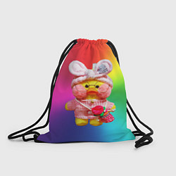 Рюкзак-мешок Утя Лалафанфан в очках и с сумочкой, цвет: 3D-принт