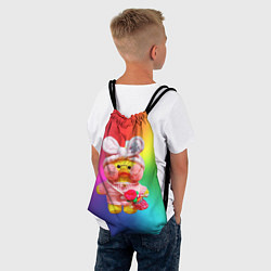 Рюкзак-мешок Утя Лалафанфан в очках и с сумочкой, цвет: 3D-принт — фото 2