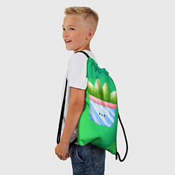 Рюкзак-мешок Алоэ в горшочке, цвет: 3D-принт — фото 2