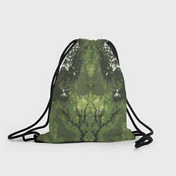 Рюкзак-мешок Абстрактный,графический рисунок зеленого цвета, цвет: 3D-принт