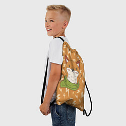 Рюкзак-мешок Лисенок и молнии, цвет: 3D-принт — фото 2