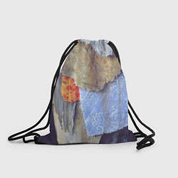 Рюкзак-мешок Разноцветные лоскуты ткани тряпка Rags hanging on, цвет: 3D-принт