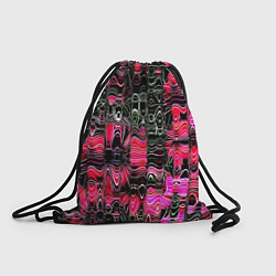 Рюкзак-мешок РАЗНОЦВЕТНАЯ ВОЛНА, цвет: 3D-принт