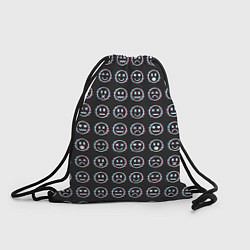 Рюкзак-мешок Глитч смайлы, цвет: 3D-принт