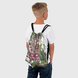 Рюкзак-мешок Цветы Ностальгический Весенний Узор, цвет: 3D-принт — фото 2