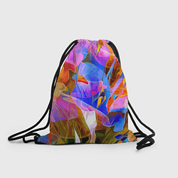 Рюкзак-мешок Красочный цветочный паттерн Лето Colorful floral p, цвет: 3D-принт
