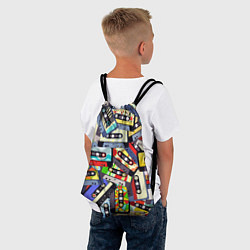 Рюкзак-мешок ТЕКСТУРА АУДИОКАССЕТ, цвет: 3D-принт — фото 2