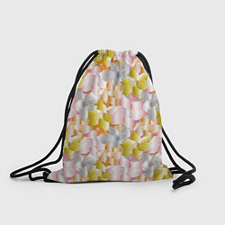Рюкзак-мешок Абстрактные узоры цветы, цвет: 3D-принт