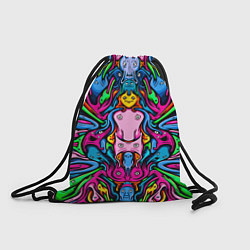 Рюкзак-мешок ОПТИЧЕСКАЯ ИЛЛЮЗИЯ СУЩЕСТВ, цвет: 3D-принт