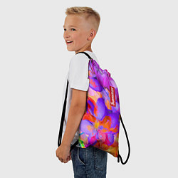Рюкзак-мешок Красочный цветочный паттерн Лето Colorful Floral P, цвет: 3D-принт — фото 2