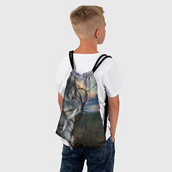 Рюкзак-мешок IN COLD wolf without logo, цвет: 3D-принт — фото 2