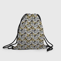 Рюкзак-мешок Объемные 3D лепестки цветы, цвет: 3D-принт