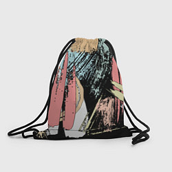 Рюкзак-мешок Абстрактные мазки цветной краской abstraction, цвет: 3D-принт