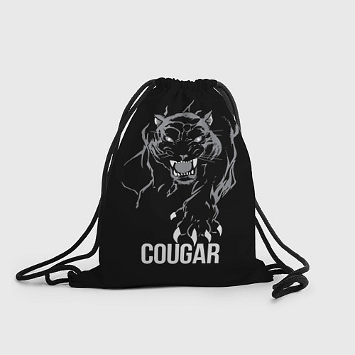 Мешок для обуви Cougar on the hunt - Пума на охоте / 3D-принт – фото 1