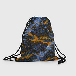 Мешок для обуви Оранжево-Синяя Вулканическая Лава