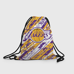 Рюкзак-мешок LAKERS ЛОС-АНДЖЕЛЕС ЛЕЙКЕРС, цвет: 3D-принт