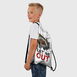 Рюкзак-мешок Акула Let me out - пасть акулы, цвет: 3D-принт — фото 2
