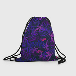 Рюкзак-мешок Цветы Красные В Ночных Джунглях, цвет: 3D-принт