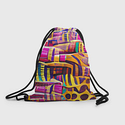 Рюкзак-мешок Африканские яркие мотивы, цвет: 3D-принт