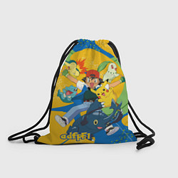 Рюкзак-мешок Эш Кетчум и его банда, цвет: 3D-принт