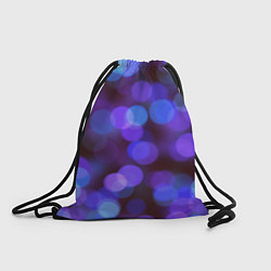 Рюкзак-мешок Фиолетовые блики боке, цвет: 3D-принт