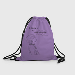Рюкзак-мешок I PURPLE U - TAEHYUNG BTS, цвет: 3D-принт