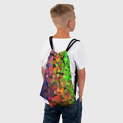 Рюкзак-мешок Яркая палитра красок - блики, цвет: 3D-принт — фото 2