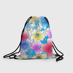 Рюкзак-мешок Летний цветочный паттерн Fashion trend 2025, цвет: 3D-принт