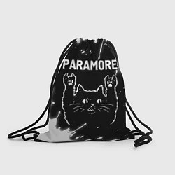 Рюкзак-мешок Группа Paramore и Рок Кот, цвет: 3D-принт
