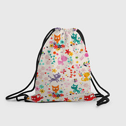 Рюкзак-мешок COLORFUL FUNNY KITTENS, цвет: 3D-принт
