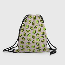 Рюкзак-мешок Авокадо, текстильный паттерн, цвет: 3D-принт