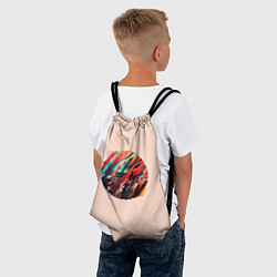 Рюкзак-мешок Абстрактный кружок, цвет: 3D-принт — фото 2