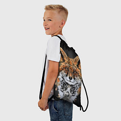 Рюкзак-мешок Красивая лисица, цвет: 3D-принт — фото 2