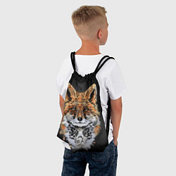 Рюкзак-мешок Красивая лисица, цвет: 3D-принт — фото 2