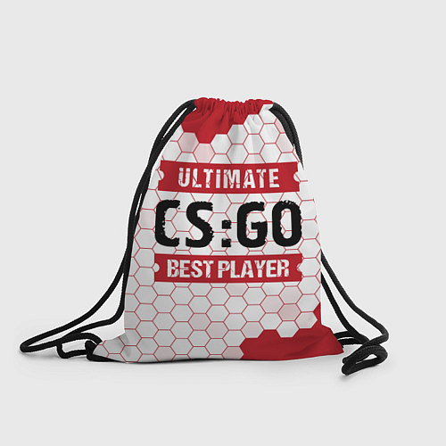 Мешок для обуви CS:GO: красные таблички Best Player и Ultimate / 3D-принт – фото 1