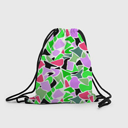 Мешок для обуви Abstract pattern green pink spots