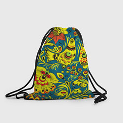 Рюкзак-мешок Хохломская Роспись Две Птицы, цвет: 3D-принт