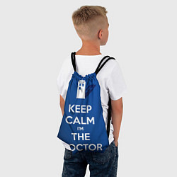 Рюкзак-мешок Keep calm Im the Doctor, цвет: 3D-принт — фото 2
