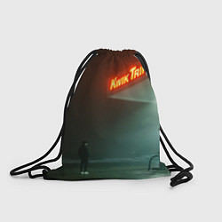 Рюкзак-мешок Неоновая заправка - Оранжевый, цвет: 3D-принт