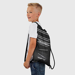 Рюкзак-мешок Неоновые фонари во тьме - Белый, цвет: 3D-принт — фото 2