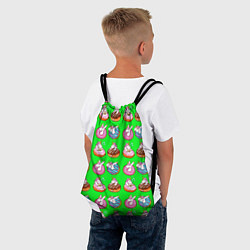 Рюкзак-мешок UNICORN AND DONUT, цвет: 3D-принт — фото 2