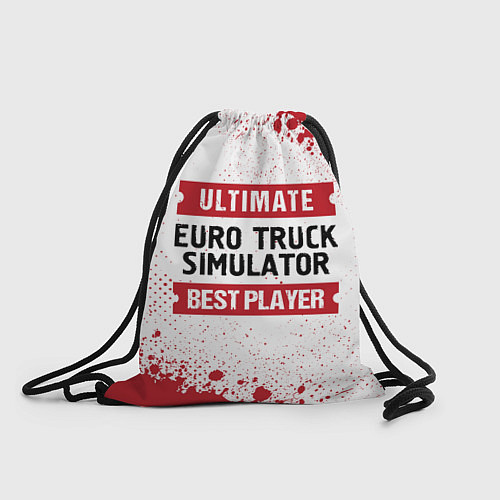 Мешок для обуви Euro Truck Simulator: красные таблички Best Player / 3D-принт – фото 1