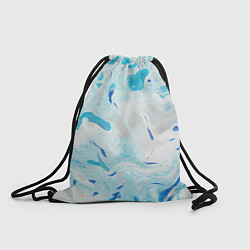 Рюкзак-мешок Жидкий шелк blue, цвет: 3D-принт