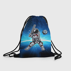 Мешок для обуви Космонавт играет в бейсбол планетой
