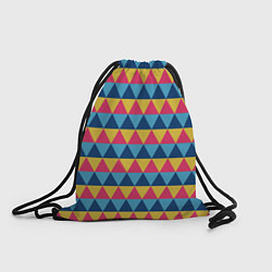 Мешок для обуви Калейдоскоп - цветные треугольники