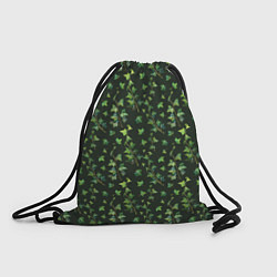 Рюкзак-мешок Листья зеленый плюща - паттерн, цвет: 3D-принт