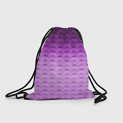 Рюкзак-мешок Фиолетово-розовый геометрический узор Градиент, цвет: 3D-принт